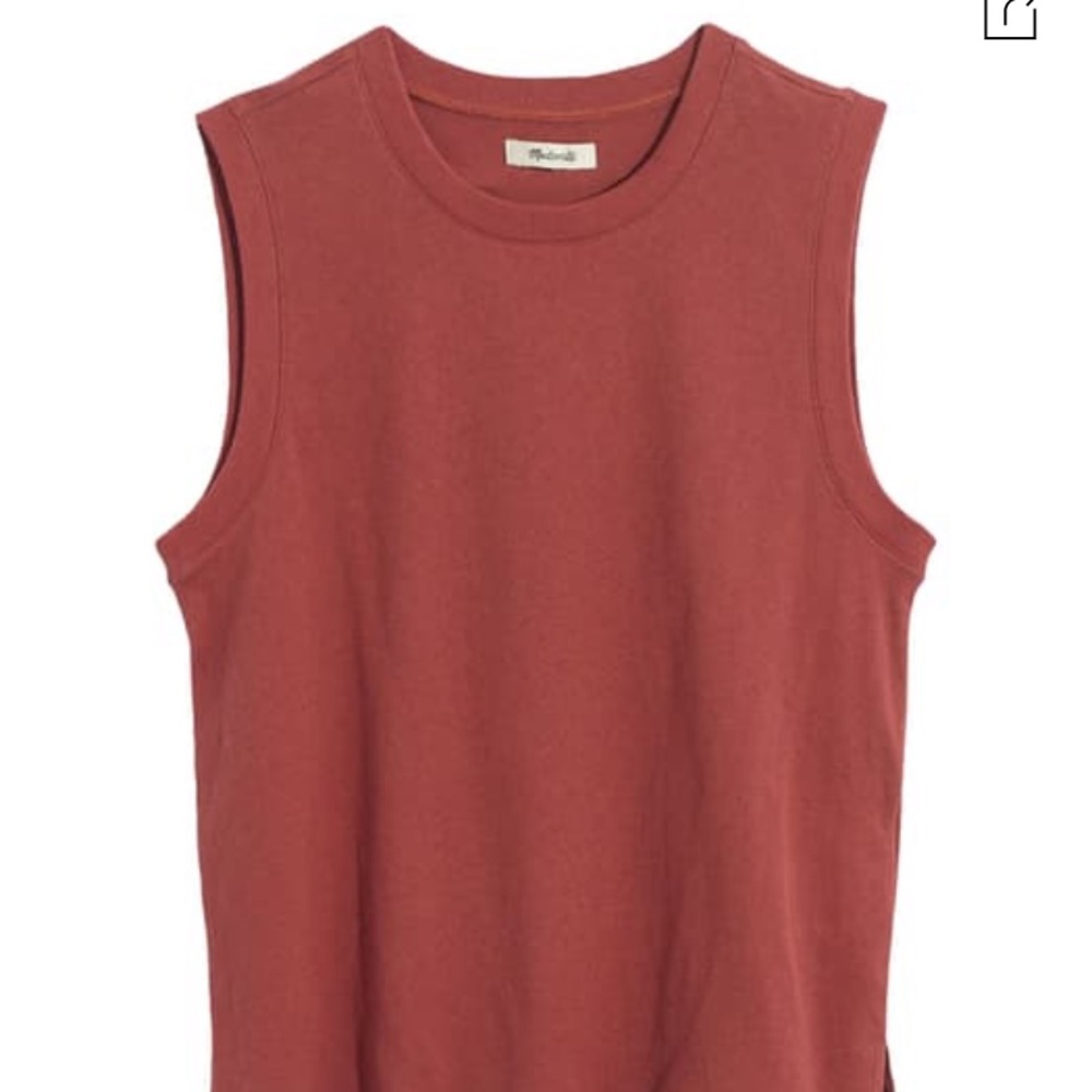 Madewell cotton crew neck muscle tank
